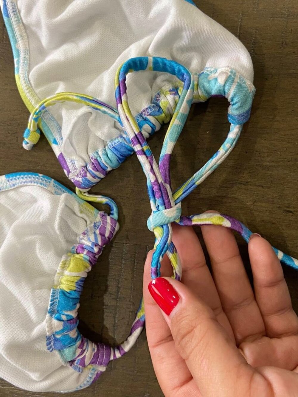 Multicolor swimsuit, 2-piece set - Picture 4 of 12